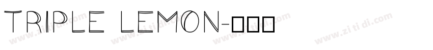 TRIPLE LEMON字体转换